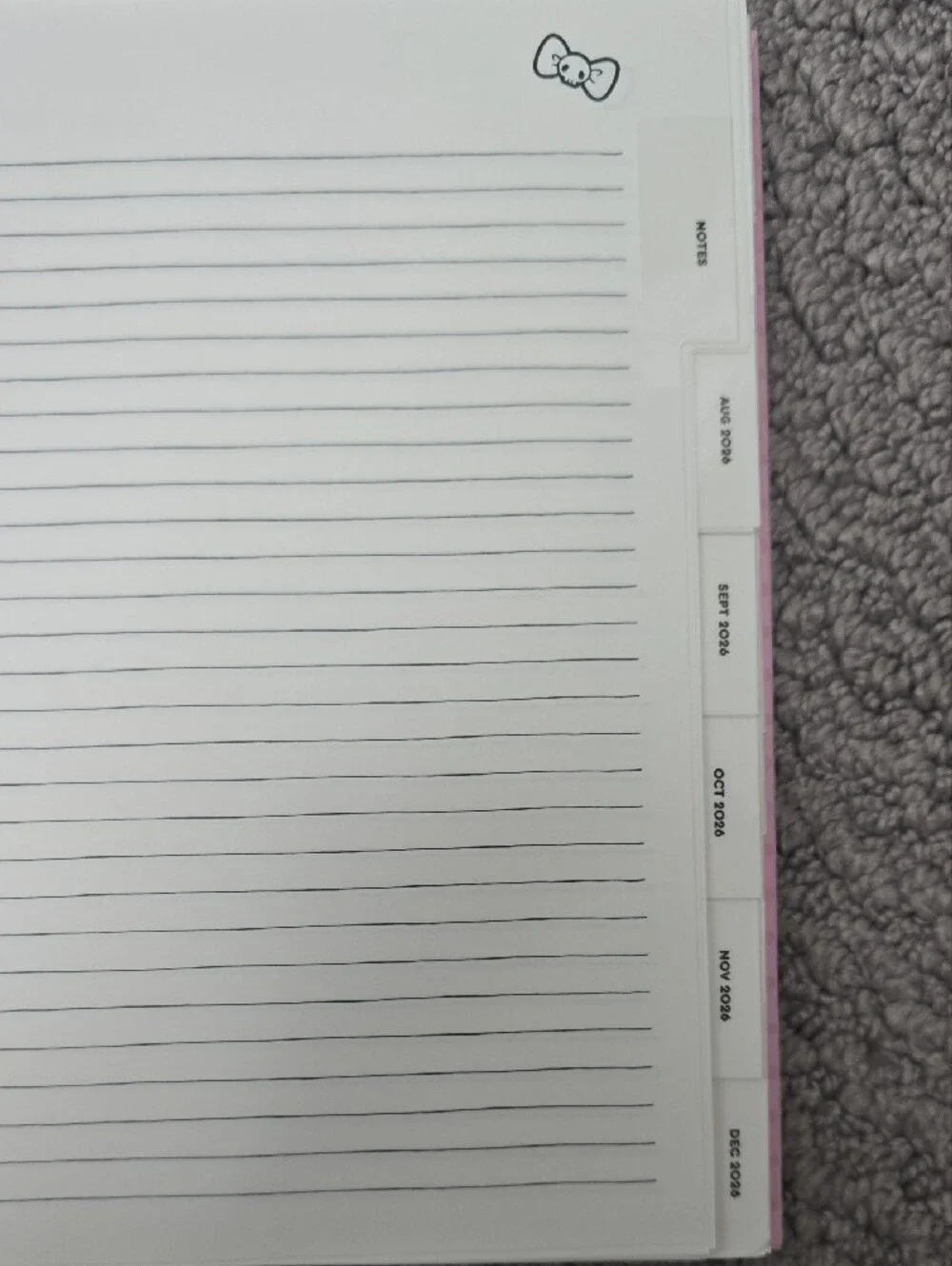 Sanrio Kuromi Pink and Black 2027 17-Month Planner